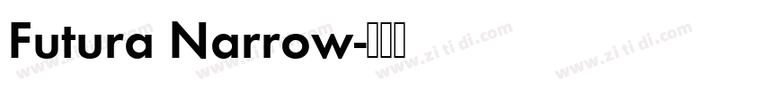 Futura Narrow字体转换